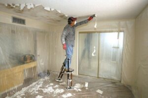 Is it better to repair or remove a popcorn ceiling?